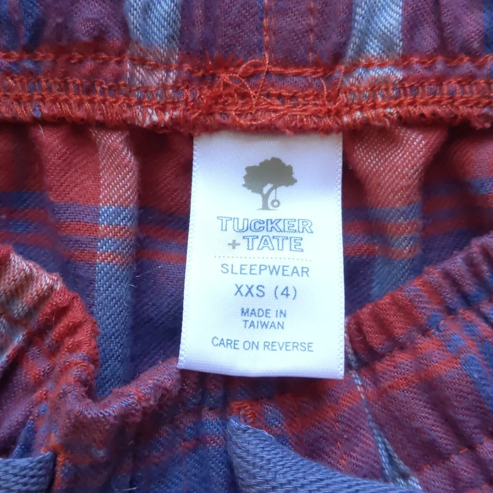 Size 4 xxs Tucker and Tate plaid tartan pajama pants